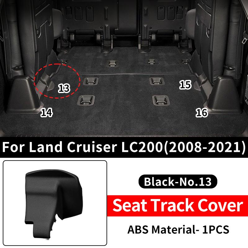 For 2008- Toyota Land Cruiser LC200 200 Car Seat Rail Cover ABS Plastic Protective Trim Guard Caps Set Interior Accessories