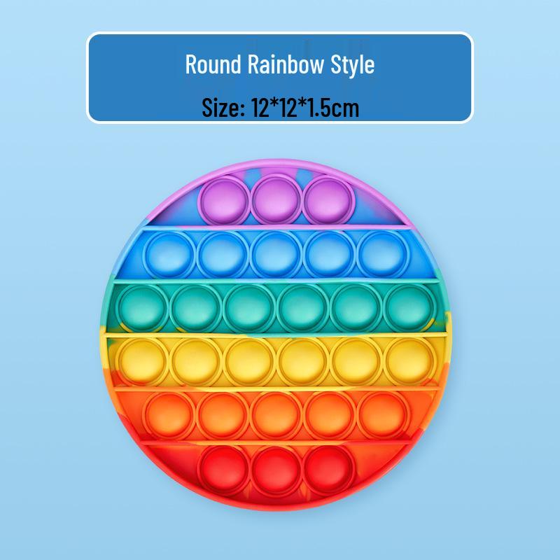 

Children s Rainbow Pop It Stress Relief Toy Standard
