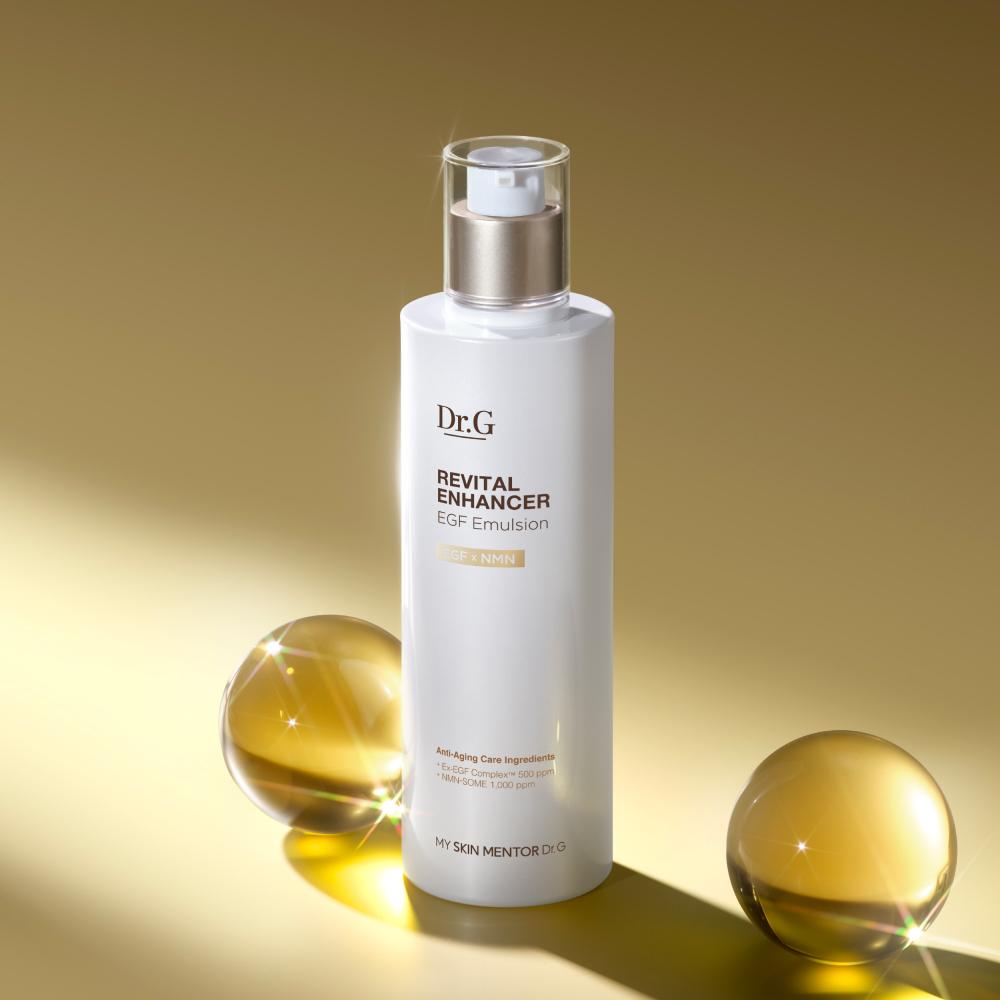 Dr.G Revital Enhancer EGF Zestaw Podstawowy Tonik 150ml + Emulsja 150ml - Zestaw Kosmetyków z EGF Pielęgnacja Ujędrniająca, Koreański