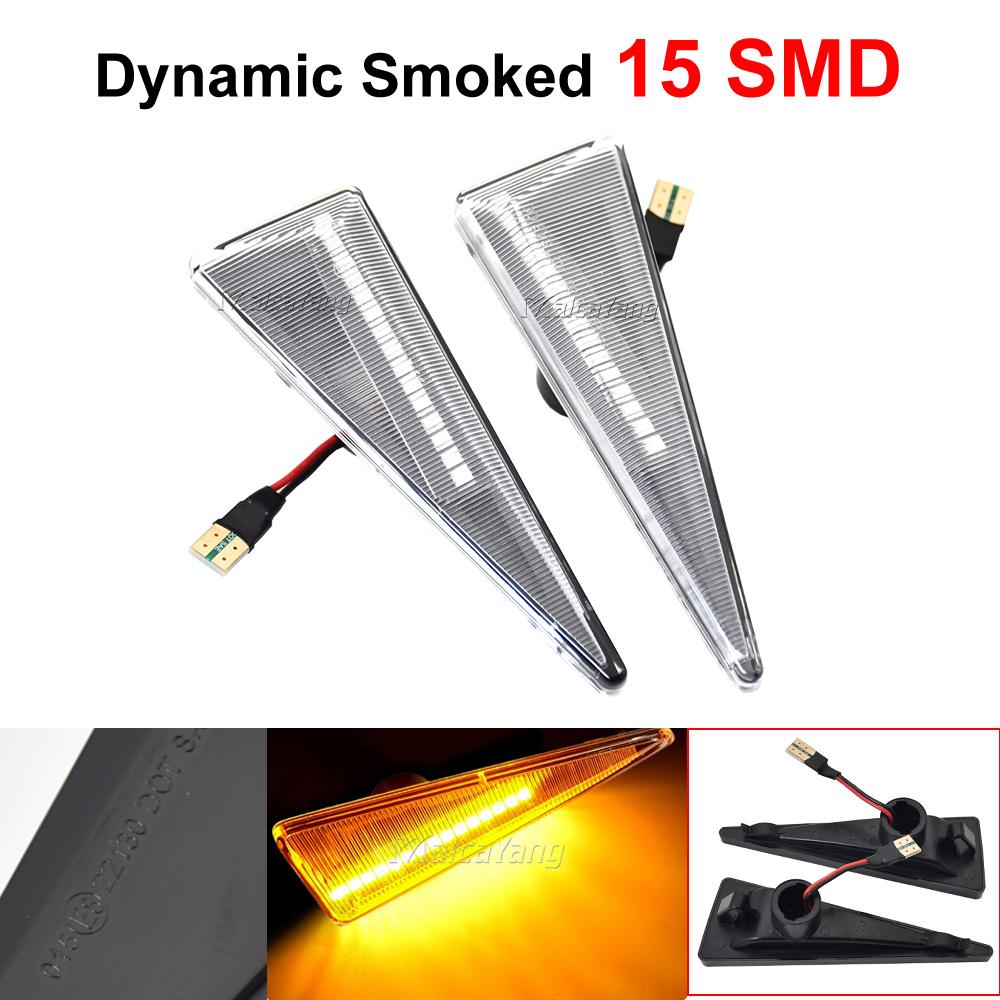 

2Pcs Car Dynamic LED Flashing Turn Signal Side Marker Lamp For Renault MK4 Vel Satis Wind Avantime Megane 2 Scenic 2 Espace 4 Dynamic Crystal