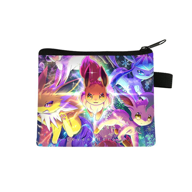 Pikachu children's coin purse, storage mini bag, cartoon portable key card bag