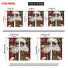 2pcs,2D Plane Printing Curtain Popular Santa Claus with Presents Versatile Durable Polyester (without Rod) Versatile All Perfect