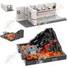 Războiul Stelelor Scene din Film Blocuri de Construcție MOC DIY Sci-Fi Mustafar Nava Imperială Figurină de Acțiune Asamblare Cărămizi Jucării Pentru Copii