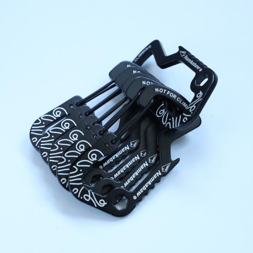 2Colors Outdoor Hook Carabiner with Paracord Keychain Emergency Gear  for Camping Hiking