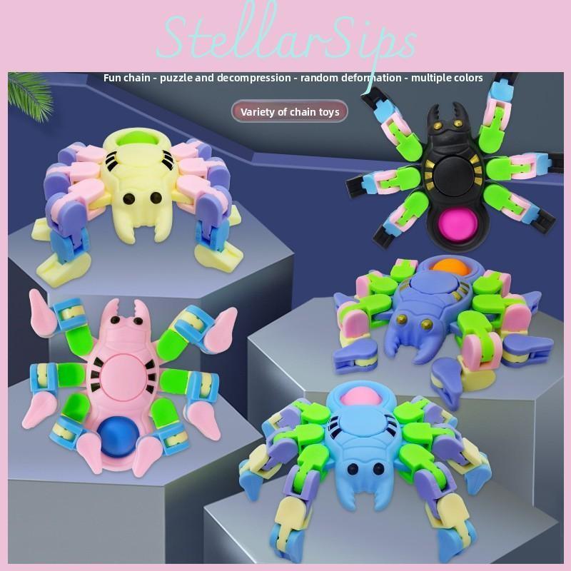 Kids Plastic Spider Spinner For Sensory Stimulation And Management Stress