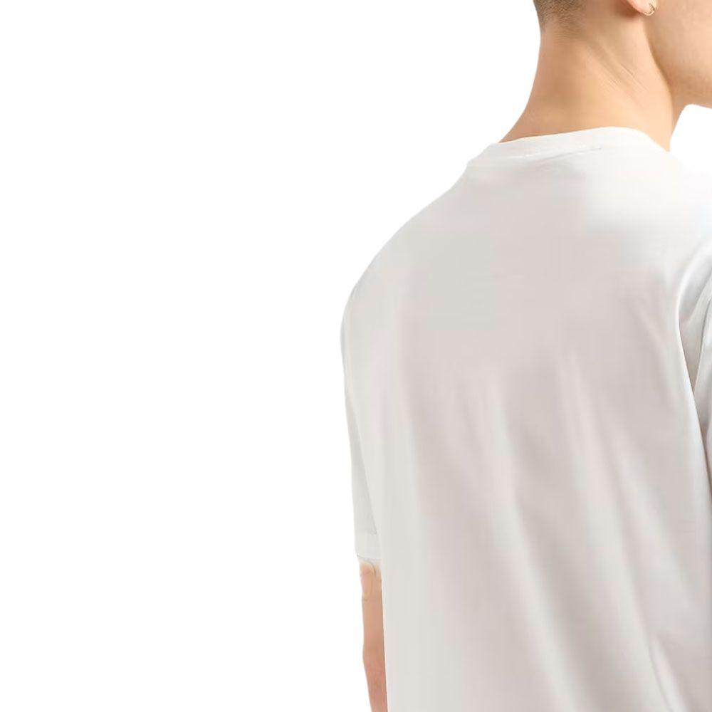 Armani Exchange Rhinestone Logo Regular Fit Short Sleeve T-Shirt Men Tops White XM000325-AF10364-U0009