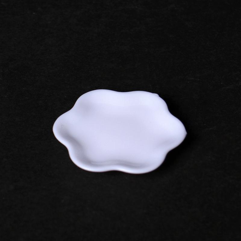 5Pcs 1/12 Dollhouse Miniature Plate Dessert Lace Dish Tableware Mini Doll Kitchen Decor Accessories Toy Model Play House Toys