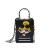 Personalized and Creative Small Bag 2025 New European and American Fashion Printed Glasses Beautiful Women Shoulder Bag Crossbody Box Bag Tide