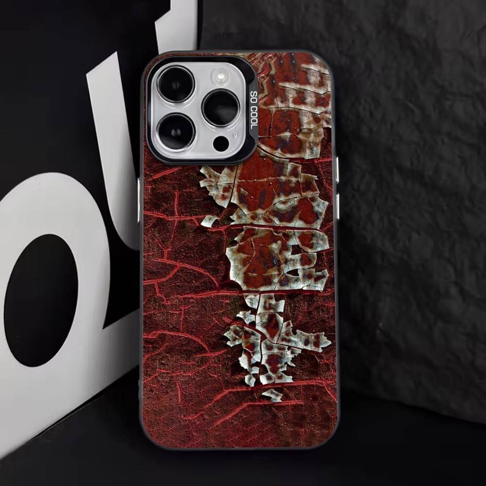 

Красота Ржавчины Чехол для телефона для iPhone 17,16,15,14,13,12,11 Plus,Pro Max,XS,Цветной Серебряный Чехол для телефона Funda Cover iPhoneXSMAX