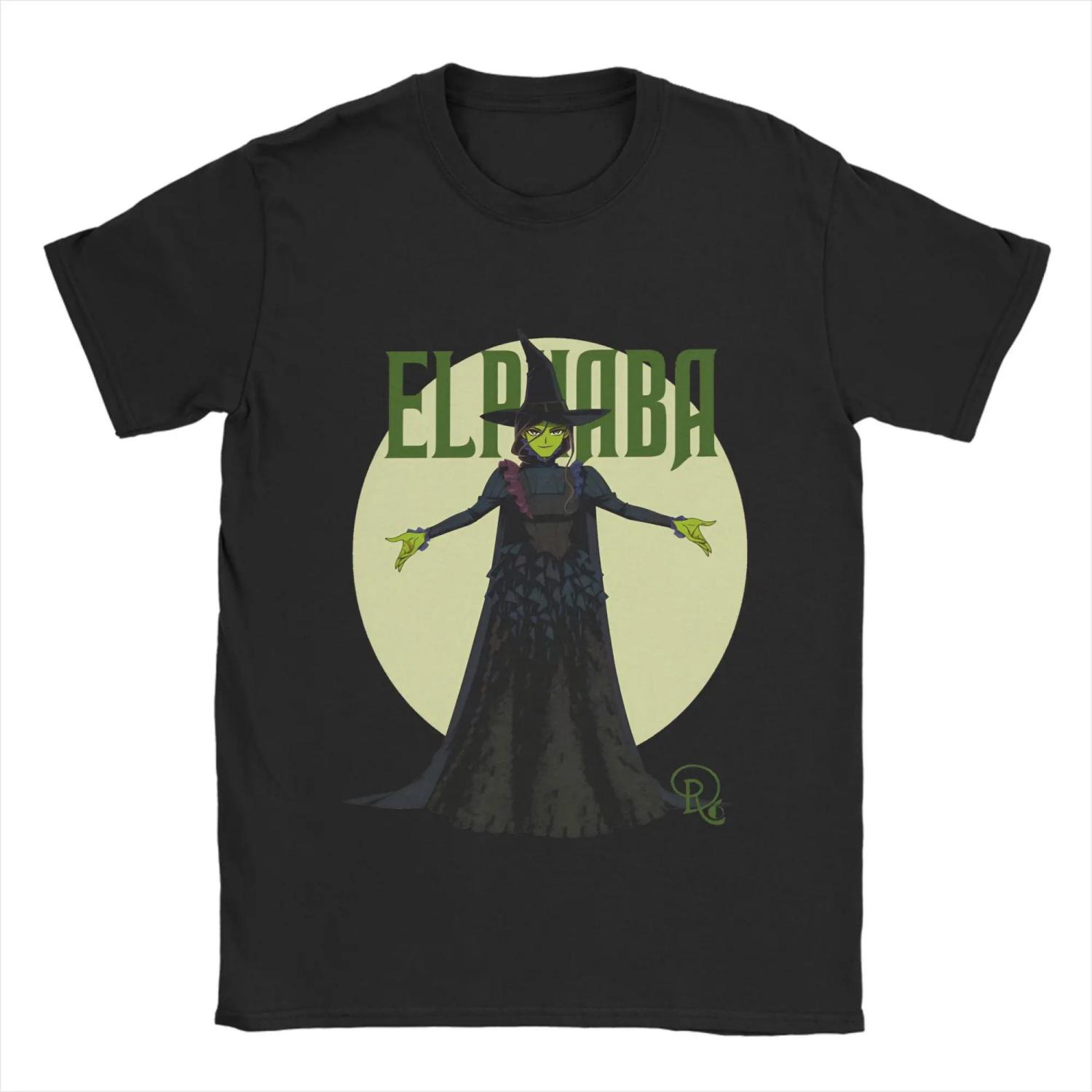 

Men Elphaba The Wicked T Shirt 100% Cotton Clothing Vintage Short Sleeve Round Neck Tee Shirt Birthday Present T-Shirt S чёрный
