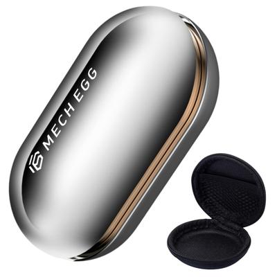SALUDABLE Mecha Egg Fidget Toy, Gadget, Stress Relief, Time Killer, with Storage (Silver)