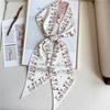 New animal print silk scarf, headband, hair rope, women's Korean tied hair, ribbon, long bundle, streamer hair accessories