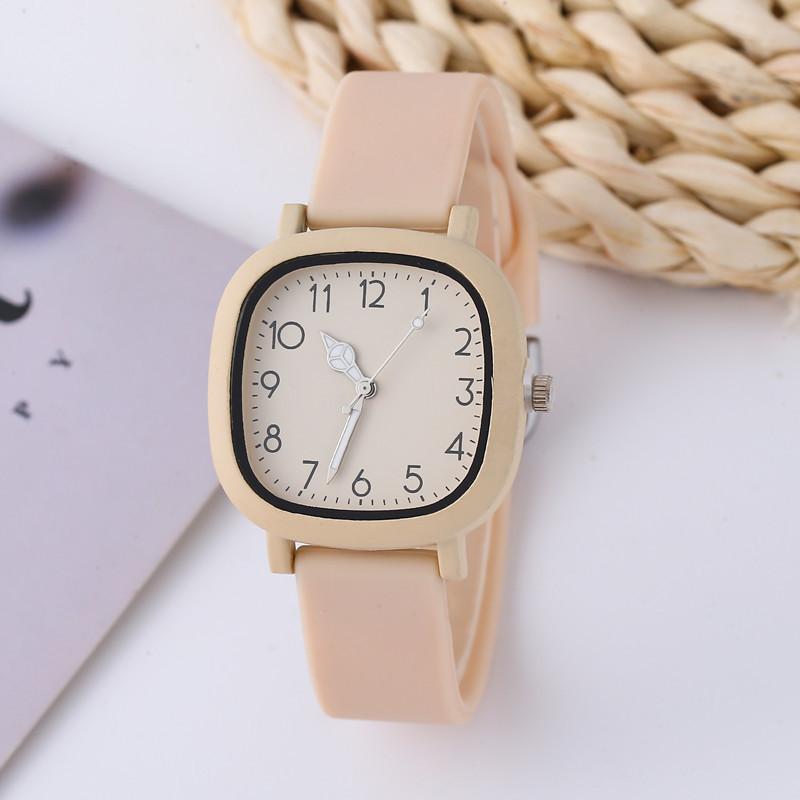 

Женские часы Fashion Square кварцевые наручные часы с силиконовым ремешком студенческие часы для женщин хаки