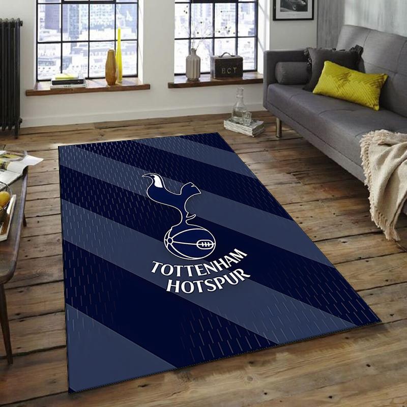 T-Tottenham Hotspur Design Teppich - Rutschfest, Weich & Gemütlich Fußmatte für Wohnzimmer, Schlafzimmer, Büro - Dekoteppich für Innen/Außen