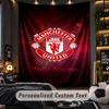 TapestryManchester United Custom Name Text Personalized Wall Hanging Tapestry Home Wall Decor