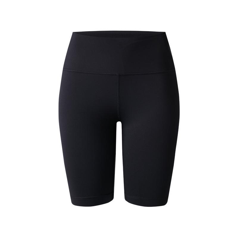 

Seamless High-Waist Yoga Shorts with Nude Feel – Five-Point Tight Fit for Fitness and Cycling L чорний
