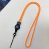Durable Multi-functional Woven Mobile Phone Lanyard with Detachable Finger Ring and Badge Holder