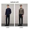 EMZ Men's Antibacterial Thermal Long-Sleeve Casual Polo Shirt
