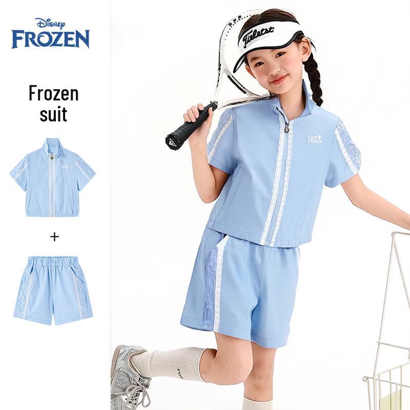 Disney Girls  Elsa Summer Casual Sportswear Set 130