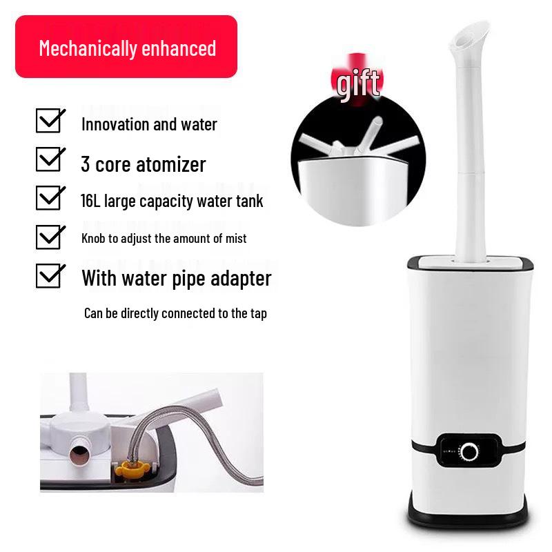 16L Industrial Ultrasonic Humidifier - High Mist Volume, CE Certified, English Version