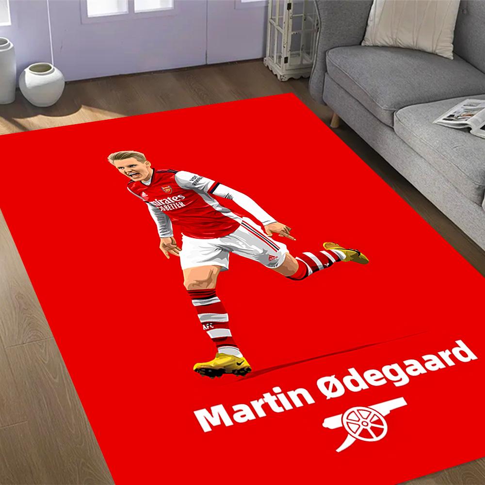 Ronaldo's Iconic Celebration Themed Anti-Slip Rugs - Polyester Home Decor, Suitable for Bedrooms, Living Rooms, Doorways, Studios, and Decorations