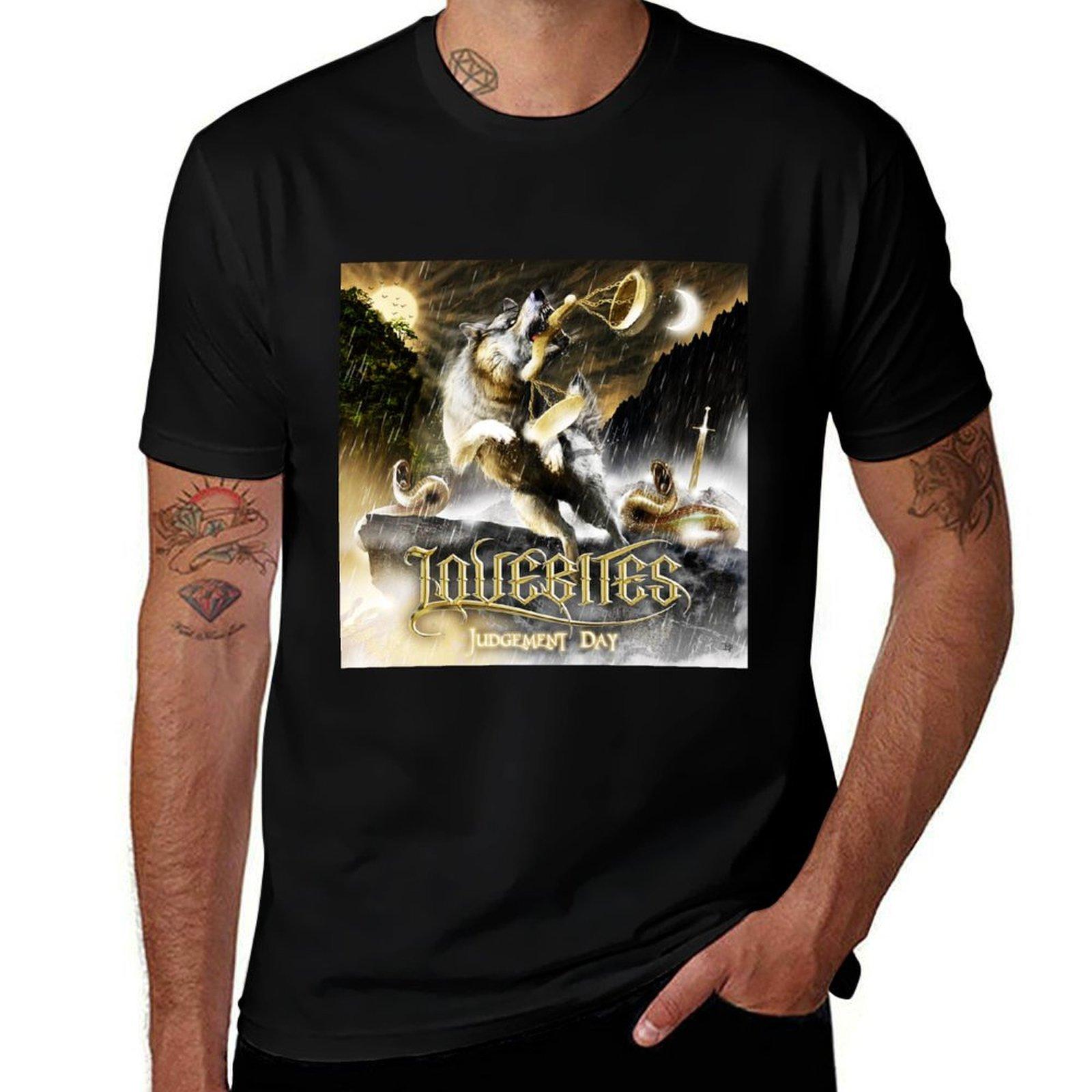 

Judgement Day Lovebites T-Shirt t shirt custom print printed t shirts for man man t shirt heavy cotton T-Shirt L