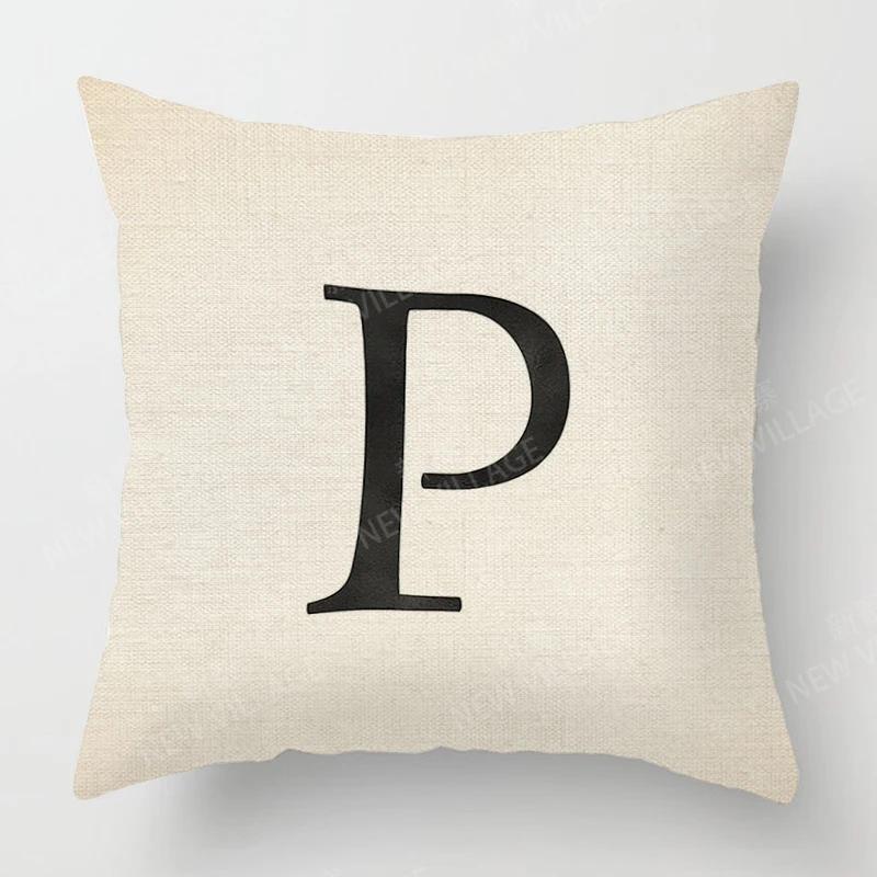 Home Living Room Fashion Letter Decoration Cushion Covers Linen Throw Pillow Covers45*45 Pillowcase 40x40cm 50x50 45x45