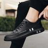 Neue Herren Weiße Sneaker Sportschuhe für Herren Leichtgewicht PU-Leder Atmungsaktiver Schuh Herren Flache Schuhe Mann Zapatillas Hombre