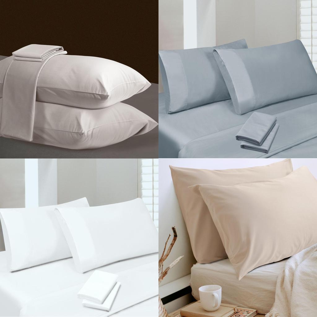 Cotton Pillowcase Set With Modern Minimalist Design For Home Sleep Comfort