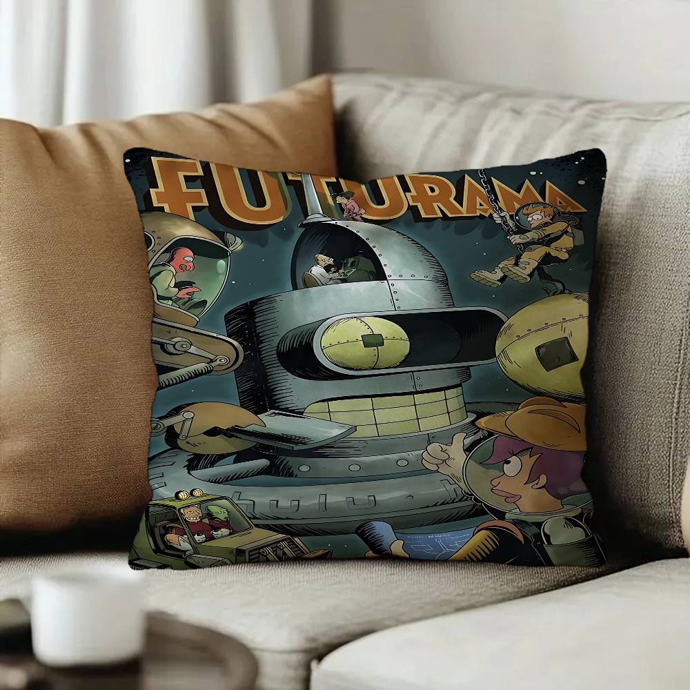Anime Movie Bender Ffuturama Personalized Pillow Cover Kids Bedroom Wild Party Decor Pillowcase kid Birthday shower Gift