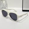 Oversized Double Bridge Sunglasses Retro Black Shades Trendy Pilot Sun Glasses UV4 Eyewear Women Sun Glasses Y2K Eyewear