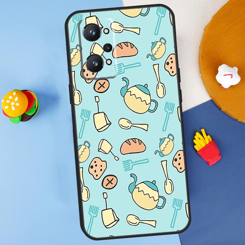 Baking Utensils For Realme C55 C67 C61 C75 C53 C51 C21Y C25S GT 6 6T 5 GT7 Pro 10 11 12 13 14 Pro Plus Case