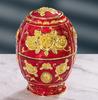 European Rose Toothpick Holder, Creative Gold and Red Decorative Toothpick Dispenser for Home Kitchen Tabletop