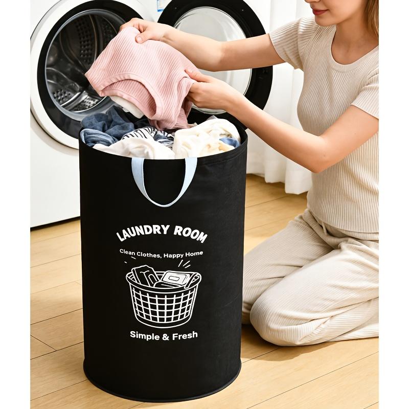 Large Capacity 600D Oxford Cloth Foldable Laundry Basket with Printed Pattern, Laundry Baskets