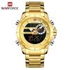 Naviforce 9163 New Fashion Men's Wristwatch Waterproof Dual Display Luxury Digital Quartz Watches for Relogio Masculino Relojes