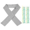 GGN Cooling Towel with Ice Pack Made In Japan Neck Cooling Pack Heatstroke Prevention Large Size Gray - - - - -