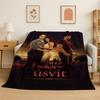 Classic Twilight Saga Edward Bella Flannel Blanket Soft Warm Throw Blanket for Bedroom Living Room Bed Travel Camping Picnic