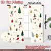 2pcs,Curtains Christmas Ornaments Trees Holly Jingles Popular Print Curtains Versatile Durable Polyester Curtains Versatile All