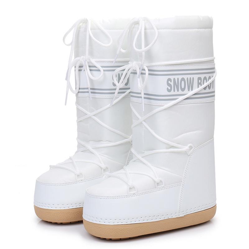 

Y025 Trendy 2025 Winter Skiing Space Boots: Stylish Round Toe, Mid-Calf Women s Snow Boots, Thickened Moon Shoes. 24 cm