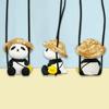 Decoraction Panda Car Pendant Ornaments Rearview Mirror Hanging Car Hanging Ornament  Car Decor