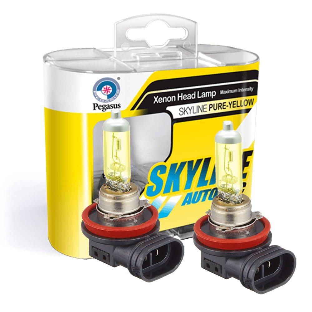 Pegasus Fog Lamp, Halogen Bulb, Realistic Yellow, For H8 Cars, 12 V, 35 W, 3000K Yellow, Pack of 2