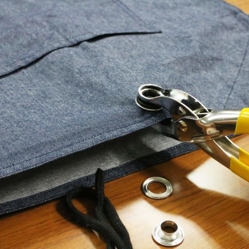 SUNDRY Double-Sided Eyelets, Silver, 100 Pairs, 12mm Hole Diameter, 23mm Outer Diameter, Up to 3.5mm Thickness, Aluminum, Belt, Curtains, Aprons, Shee