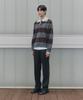 NONBLANK Striped Wool Collar Knit_Wine