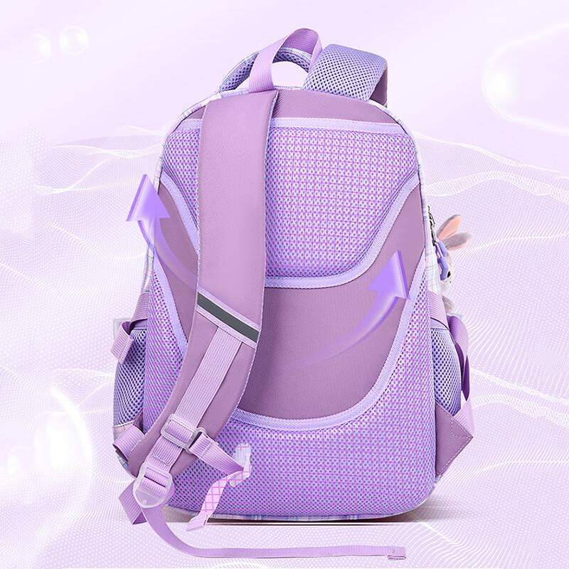 ZGLOANFU Kuromi School Backpack for Grade 1-3