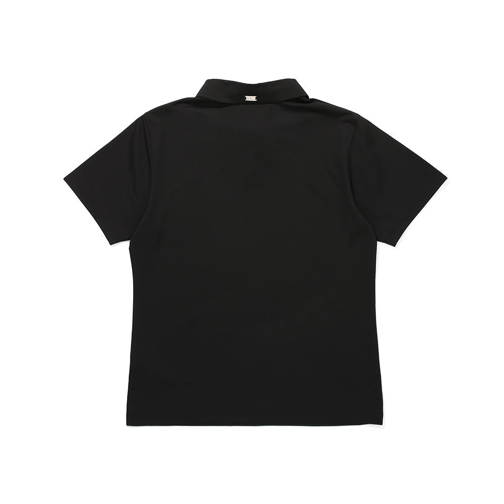 MALBON GOLF Tech Bucket Polo Shirt Black (Woman)