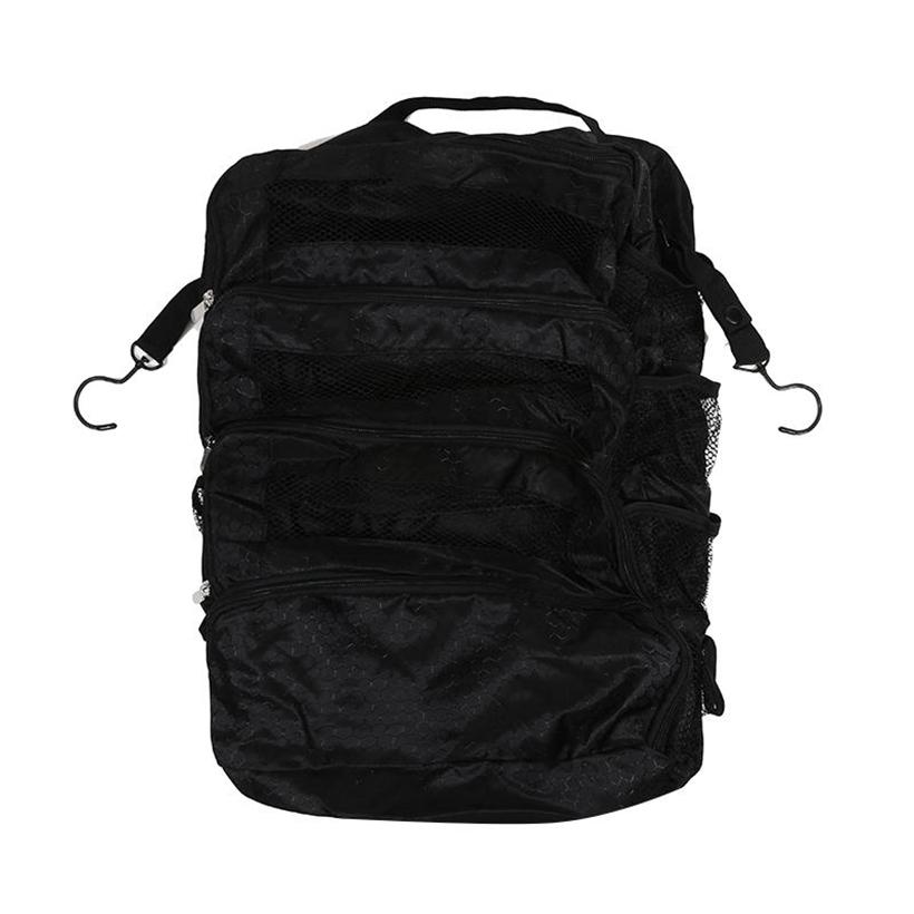 Large Capacity Foldable Travel Storage Bag Multifunctional Nylon Cloth Hanging Organizer Wardrobe Clothes Multi-Layer Bag