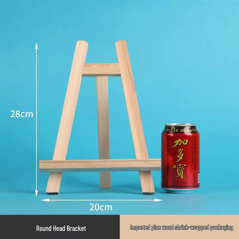 Children's Mini Folding Wooden Easel Tripod for Tabletop Art Display