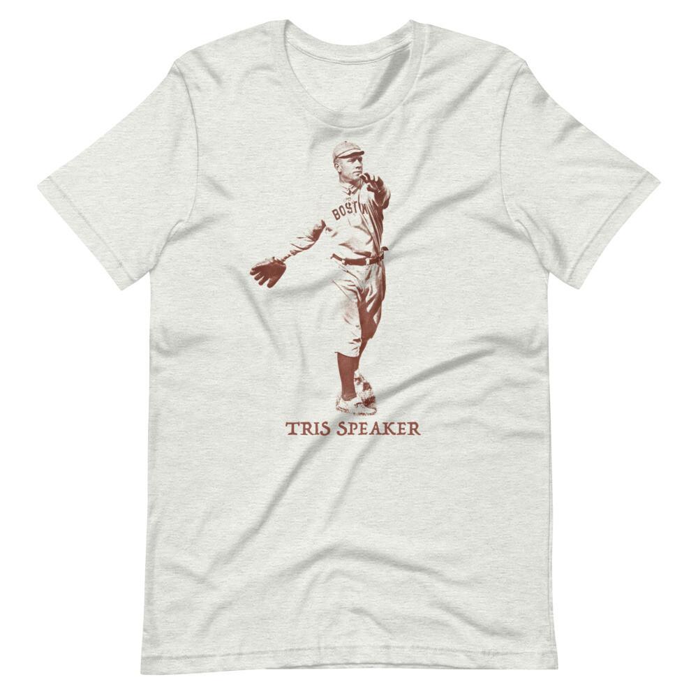 TRIS SPEAKER Бостонская Легенда Бейсбола Графическая Футболка с Коротким Рукавом Унисекс Футболка Унисекс XXL