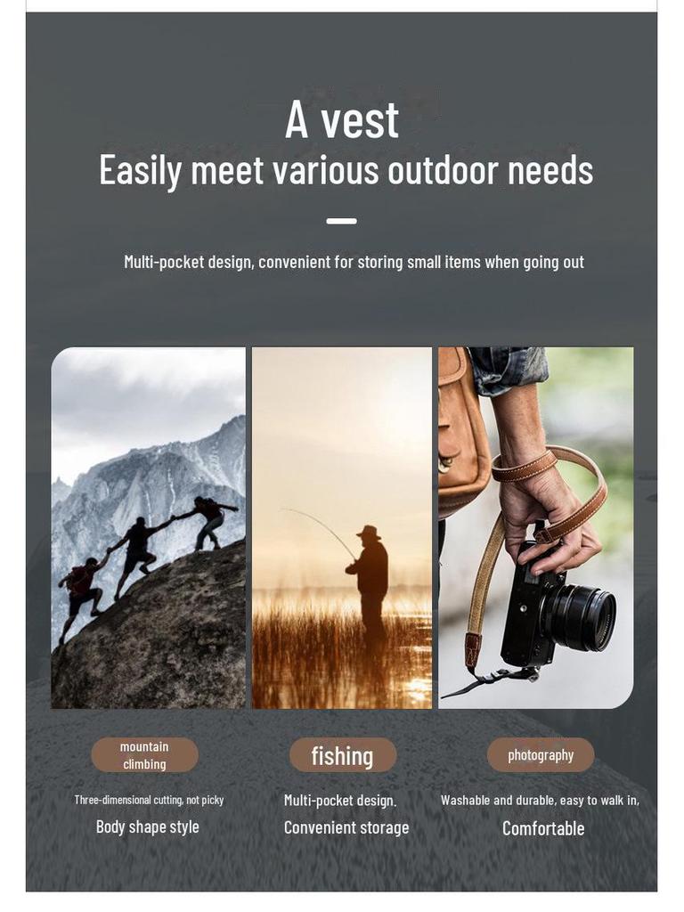 2024 Men's Lightweight Vest for Spring/Autumn - Middle-Aged & Elderly with Pockets