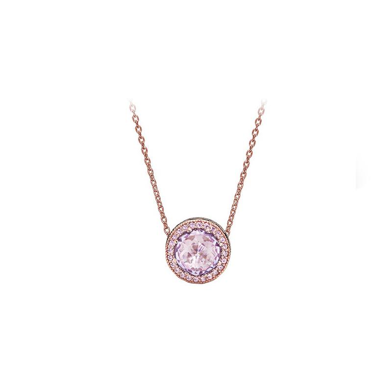 Pandora Gentle Heart Alloy Necklace Women s ZT0714